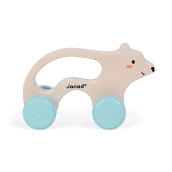 Jeu en bois Janod Ours polaire à promener