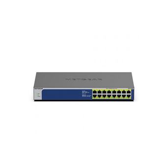 NETGEAR GS516PP - Commutateur - non géré - 16 x 10/100/1000 (PoE+) - de bureau, Montable sur rack - PoE+ (260 W) - 1