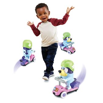 Jeu Jouet Figurine Set Personnage Bluey Scooter Fun pour Enfant