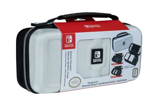 Pochette de transport rigide Nacon pour Nintendo Switch/Nintendo Switch (mod&egrave;le OLED) Blanc