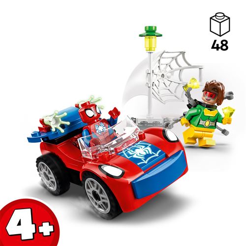 LEGO 76244 Marvel Miles Morales vs. Morbius, Jouet de Construction  Spider-Man, avec Voiture de Course, Spidey et Ses Amis Extraordinaires,  Enfants 7