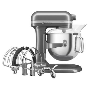 Robot pâtissier à bol relevable KitchenAid Artisan 5KSM70SHX 375 W 6,6 L Gris étain