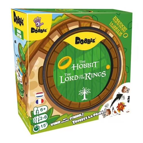Jeu d’ambiance Asmodee Dobble Seigneur des Anneaux Le Hobbit
