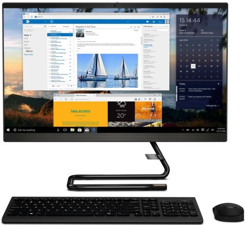 PC Lenovo Ideacentre A340-24IWL Tout-en-un 23.8 Intel Core i3 8 Go RAM 128 Go SSD + 1 To SATA Noir