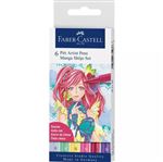 Set de 6 Feutres Faber-Castell Pitt Artist Pens Manga Shôjo