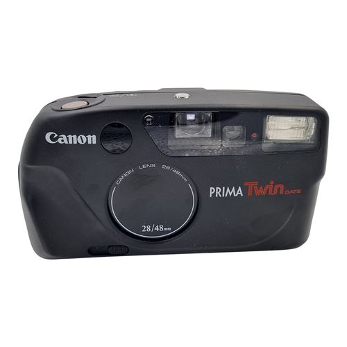 Appareil photo argentique Canon Prima Twin Date Noir Reconditionné