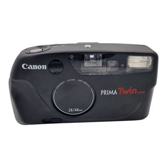 Appareil photo argentique Canon Prima Twin Date Noir Reconditionné