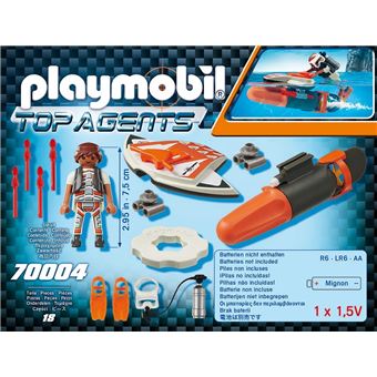 Playmobil Top Agents 70004 Propulseur sous-marin SPY TEAM