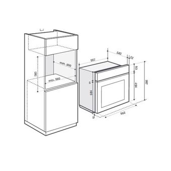 Four Multifonction Plus Pyrolyse, Cavité 73L, Four 3 en 1 / Tradi (12 positions) + Combisteamer (4 fonctions) + 100% Vapeur (1 fonction) + Basse t°(10 recettes)+ Guide Culinaire 73 recettes (35 tradi + 38 en Combi), Fermeture Douce, Porte froide .