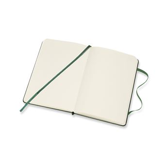 Carnet classique format de poche à pages blanches Moleskine couverture rigide Vert