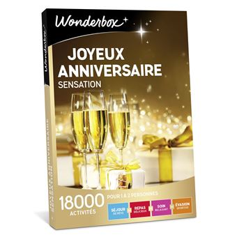 Coffret Cadeau Wonderbox Joyeux Anniversaire Sensation Coffret Cadeau Achat Prix Fnac