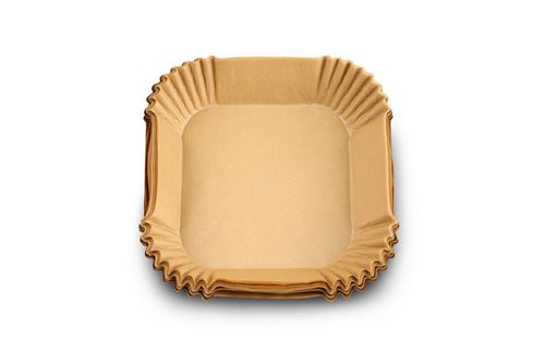 Urban Factory Beige Square Air Fryer Paper Liner - 20Cm - Without Bpa