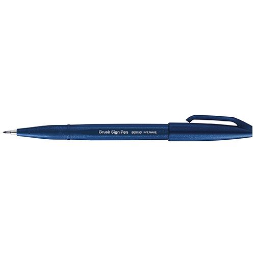 Pentel Arts Pentelarts Stylo Feutre Brush Sign Pen Ses 15, Bleu Nuit
