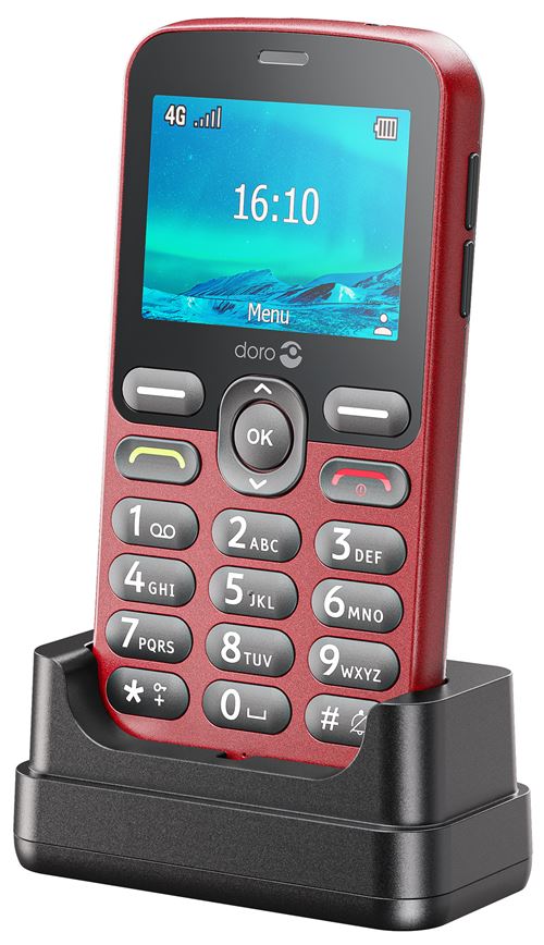 Doro 2404 rouge - téléphone senior à clapet - La Poste