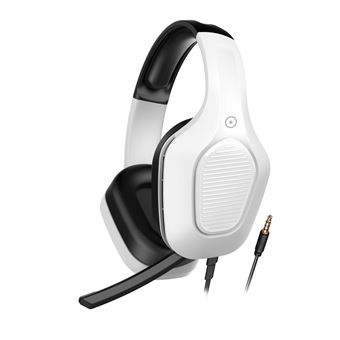 Casque stéréo filaire Muvit H102 pour Playstation 5 Blanc et noir