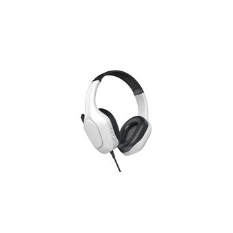 Casque stéréo filaire Muvit H102 pour Playstation 5 Blanc et noir