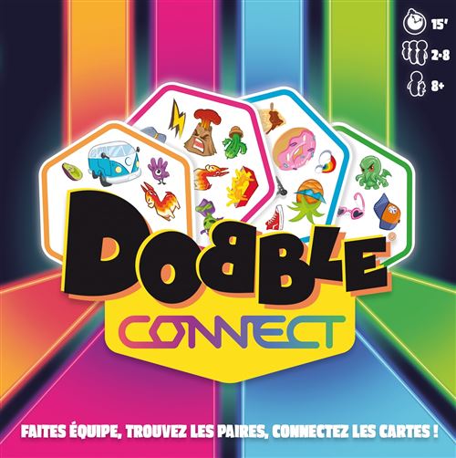 Acheter Jeu d'ambiance Asmodee Dobble Connect État correct - 16,00 € Jeu d'ambiance Asmodee Dobble Connect État correct - reconditionné disponible sur Fnac