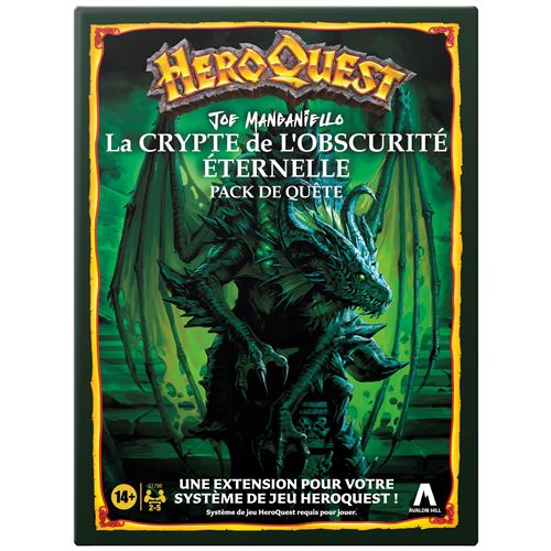 HeroQuest Pack de quête La crypte de ’obscurité éternelle jeu de rôle jeu de plateau système de jeu HeroQuest requis Avalon Hil - vue 9