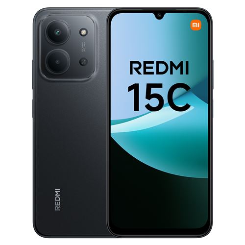 Smartphone Xiaomi Redmi 15C 6.9 Double nano SIM 128 Go Noir minuit