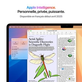 Apple MacBook Air 15'' 256 Go SSD 16 Go RAM Puce M4 CPU 10 cœurs GPU 10 cœurs Lumière Stellaire