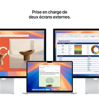 Apple MacBook Air 15'' 256 Go SSD 16 Go RAM Puce M4 CPU 10 cœurs GPU 10 cœurs Lumière Stellaire