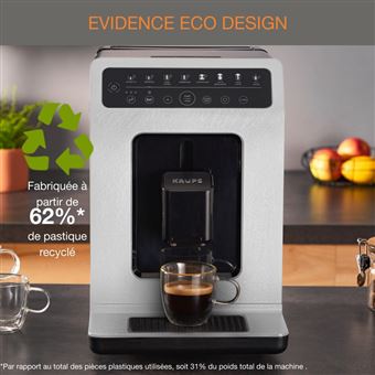 KRUPS Evidence Eco-Design Machine a cafe grains, Espresso et Cappuccino EA897A10