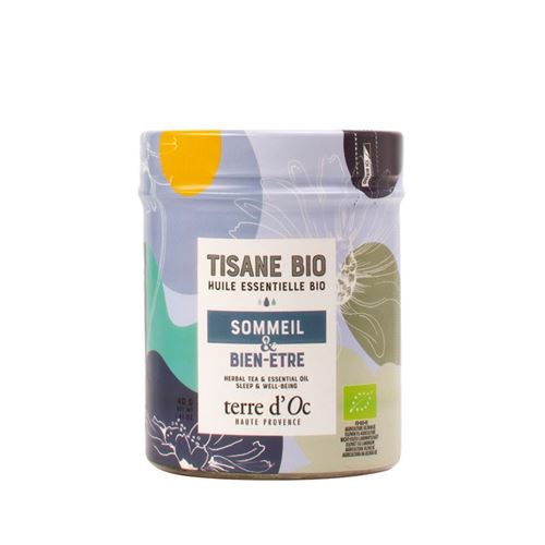 Thé vert Bio Terre d'Oc Sommeil et bien-être boite de 40g