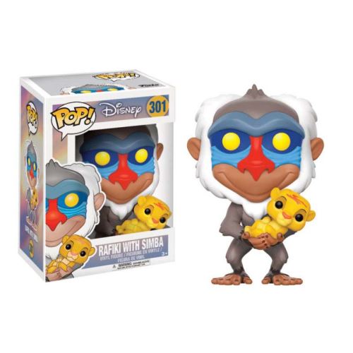 Figurine Funko Pop Disney Le Roi Lion Rafiki avec Simba