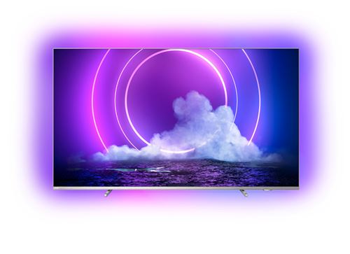 TV PHilips Ambilight 55PUS9206 55 4K UHD LED Android TV Argent métallique