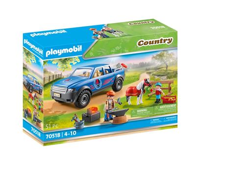 Playmobil Country 70518 Maréchal-Ferrant Et Véhicule
