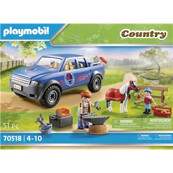 70518 Marechal-ferrant et véhicule, Playmobil Country