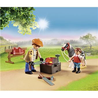 70518 Marechal-ferrant et véhicule, Playmobil Country