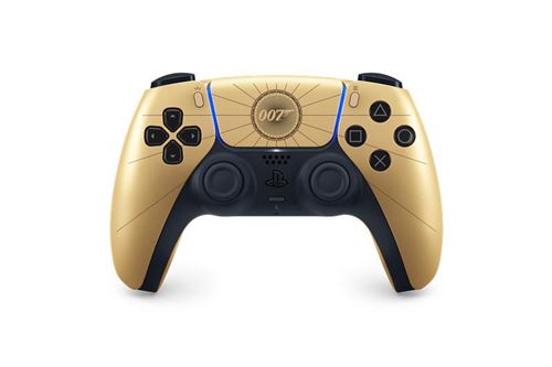 Manette sans fil Sony DualSense® Édition limitee 007™ First Light Or et Noir pour PS5