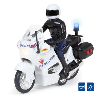 Moto de police Dickie SOS 15 cm
