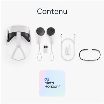 Casque de réalité virtuelle et mixte Meta Quest 3S 128 Go Blanc