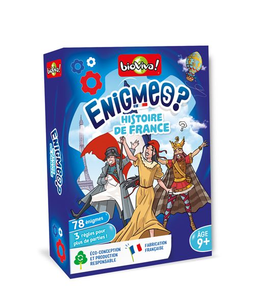 Jeu pour découvrir la nature Bioviva Enigmes Histoire de France