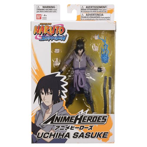 BANDAI  Naruto Shippuden Uchiha Sasuke Anime Heroes 15 Cm Multicolore