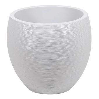 Pot à fleurs  Egg - Blanc Cérusé - Ø 50 x 45 cm - Jardinières