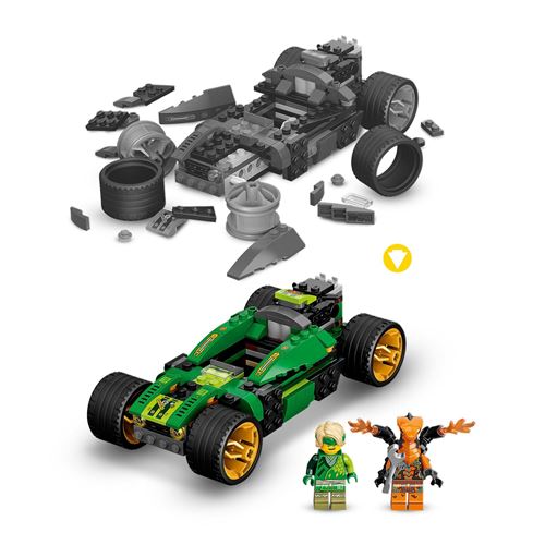 La voiture de course de lloyd - évolution Lego
