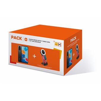 Smartphone Xiaomi Pack Redmi Note 11 128GB Gray + Influencer Kit