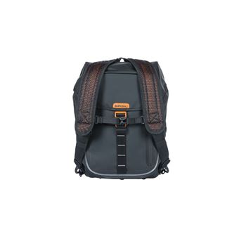 Sac à dos vélo Basil Miles Tarpaulin Nordlicht 17 L Noir et Orange