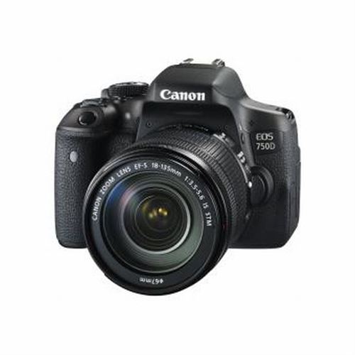 Canon Pack Eos 750D + 18-135Mm + Fourre-Tout + Sd 16Go