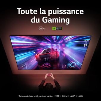 TV QNED LG 65QNED816RE 164 cm 4K UHD Smart TV 2023 Bleu foncé et noir