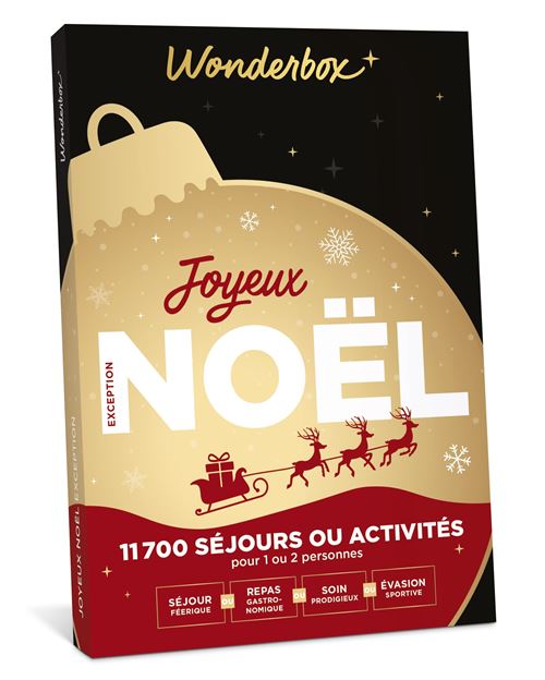 Coffret Cadeau Wonderbox Joyeux Noel Sensation Exception Coffret Cadeau Achat Prix Fnac