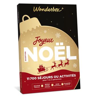 Coffret Cadeau Wonderbox Joyeux Noel Sensation Exception Coffret Cadeau Achat Prix Fnac