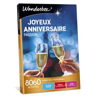 Coffret Cadeau Wonderbox Joyeux Anniversaire Passion Coffret Cadeau Achat Prix Fnac