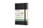 Agenda semainier Moleskine Horizontal Format de poche Couverture rigide 2022 Noir