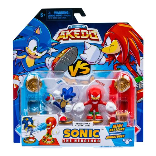 Duo de Figurines Sonic vs Knuckles MOOSE TOYS AKEDO Pack de combat rapide 2 figurines et contrôleurs inclus