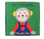 Livre tissu Moulin Roty Je m'habille Les Popipop