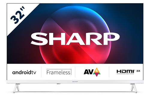 TV Led Sharp 32Fh7Ew 80 Cm Hd 2024 Blanc